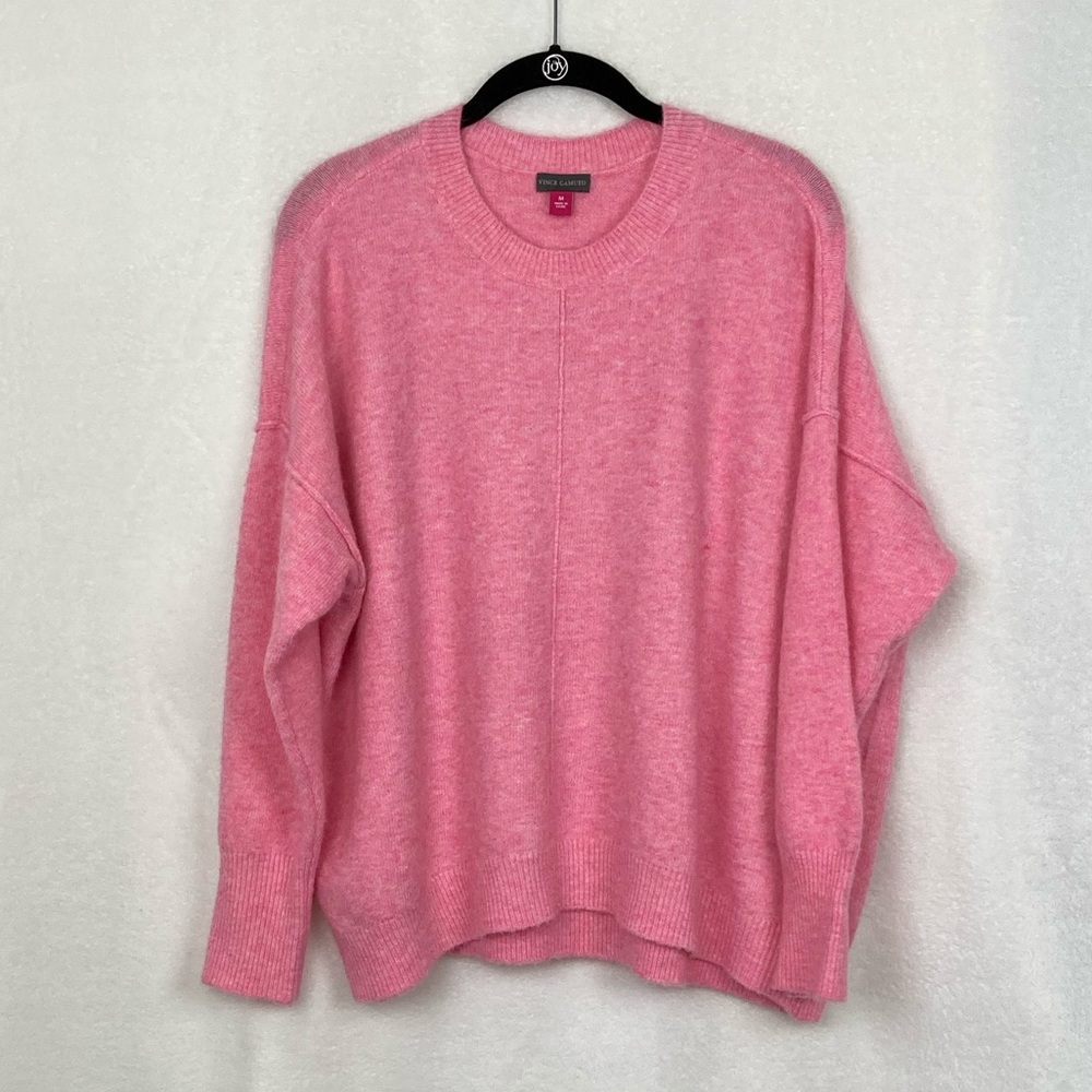 Vince Camuto Women’s Pink Oversized Boxy Fit Sweater sz Medium